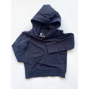 Boy's Primary Solid Navy Blue Hoodie Toddler Boys Size 2